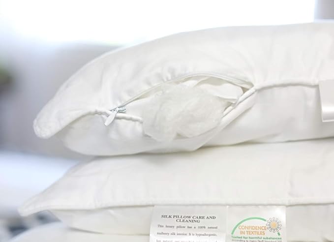 Mulberry Silk Hypoallergenic Bed Pillow - Standard