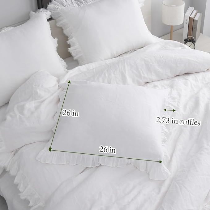 Linen Pillowcase Set - 26 x 26 in - 2 Piece