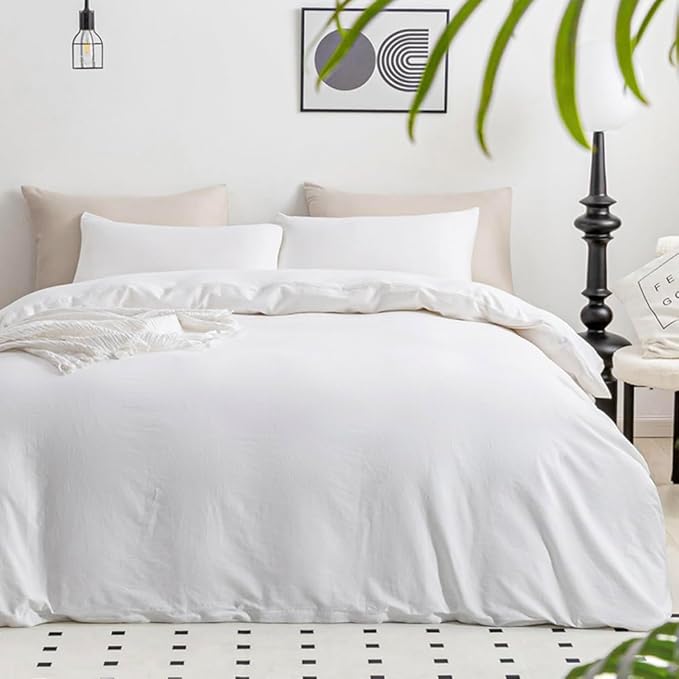 Linen Duvet Cover Set - King - 3 Piece