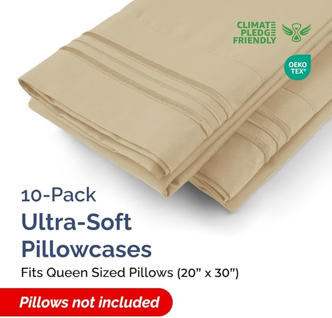 Pillowcase Set - Queen - 10 Piece