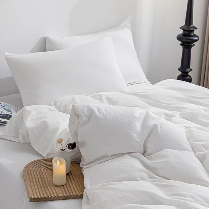 Linen Duvet Cover Set - King - 3 Piece
