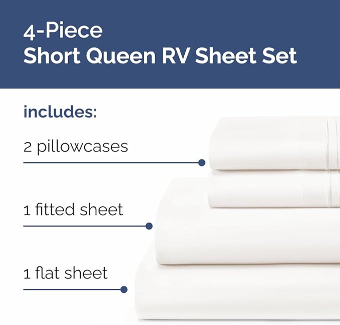 Cooling Bed Sheet Set - Queen - 4 Piece