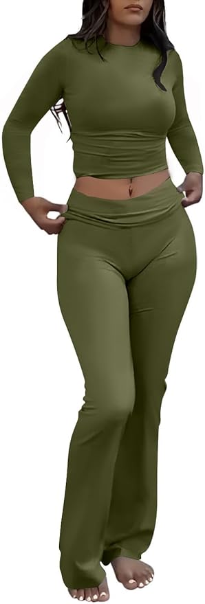 Women's Pants Pajama Set - Long Sleeve - 2 Piece