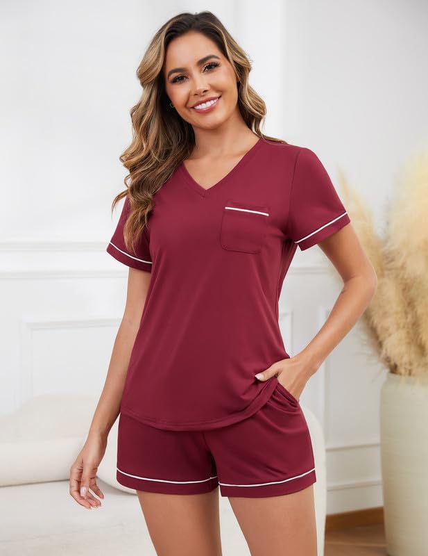 Shorts Pajama Set - Short Sleeve - 2 Piece