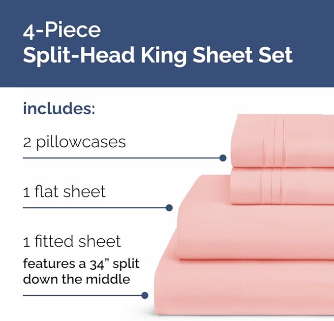 Cooling Bed Sheet Set - King - 4 Piece