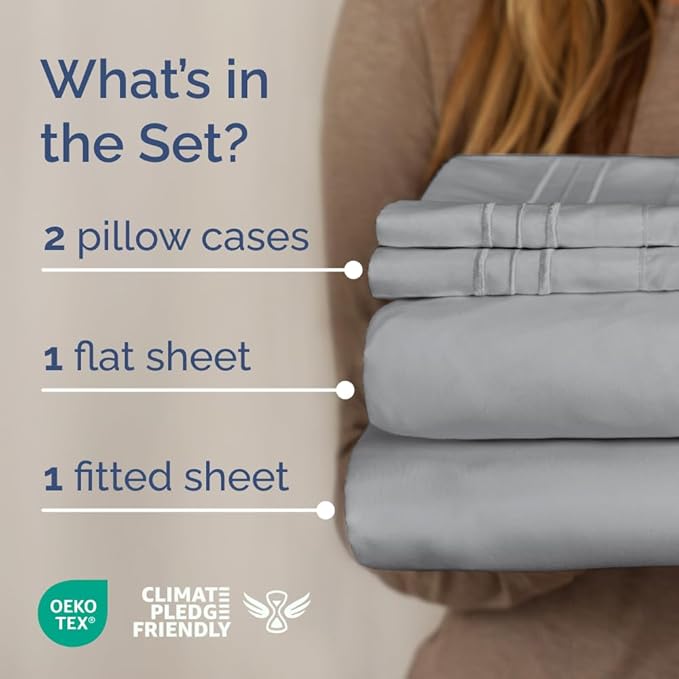 Cooling Bed Sheet Set - Full - 4 Piece