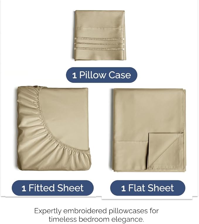 Cooling Bed Sheet Set - Twin - 3 Piece