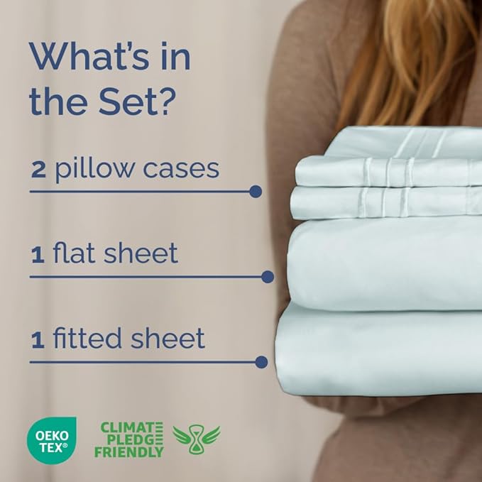 Cooling Bed Sheet Set - Full - 4 Piece