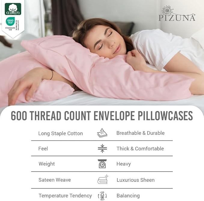 100% Cotton Pillowcase Set - Queen - 2 Piece