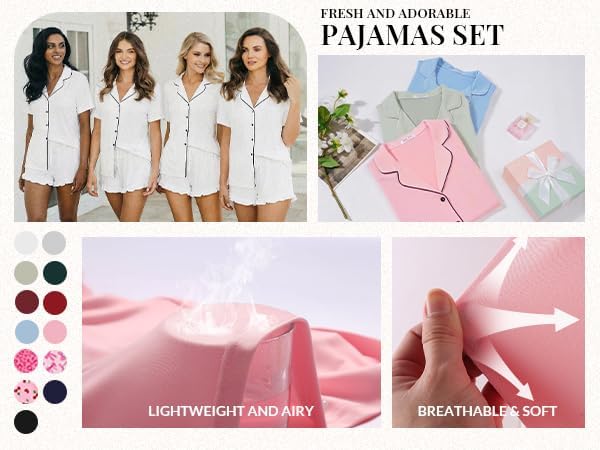 Shorts Pajama Set - Short Sleeve - 2 Piece
