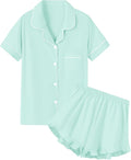 100% Cotton Shorts Pajama Set - Short Sleeve - 2 Piece