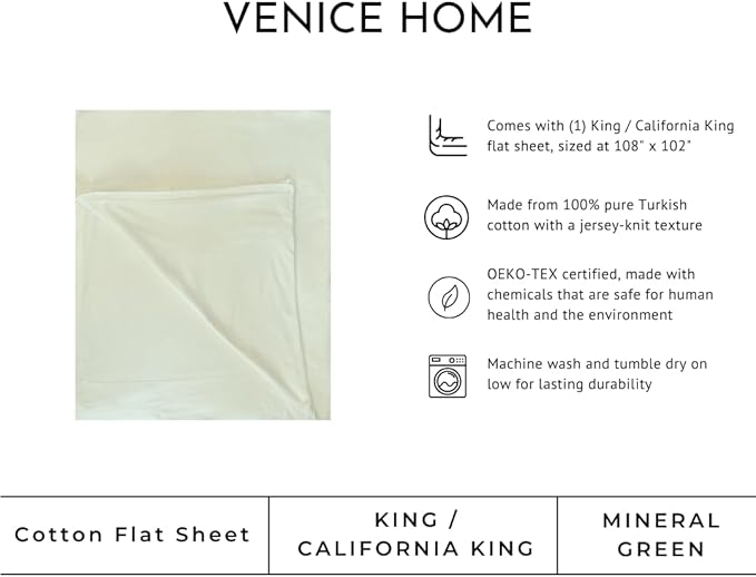 100% Cotton Flat Sheet - King