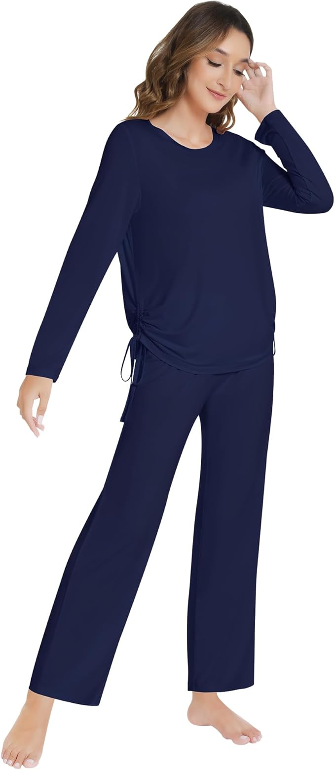 Women's Bamboo Pants Pajama Set - Long Sleeve - 2 Piece