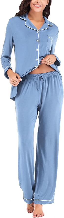 Women's Pajama Set - Long Sleeve - 2 Piece