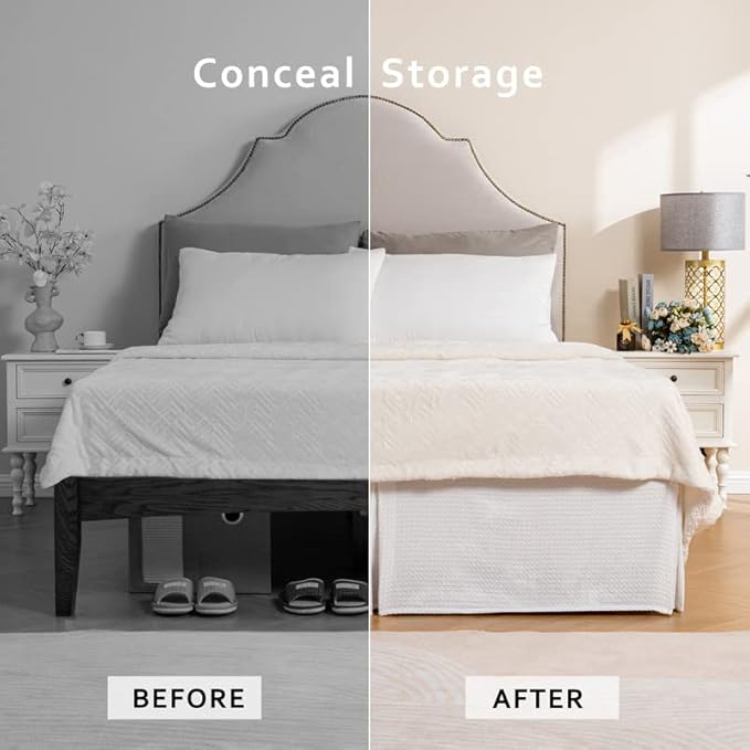 Bed Skirt - King - 12 in Drop