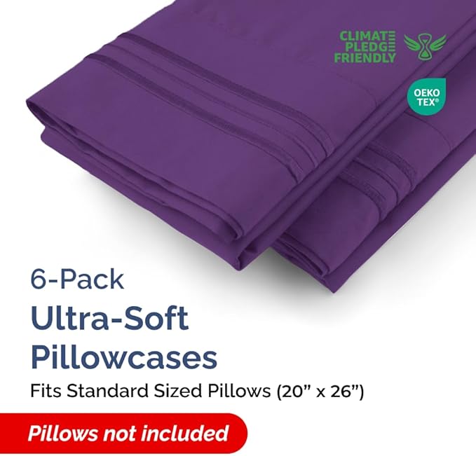 Pillowcase Set - Queen - 6 Piece