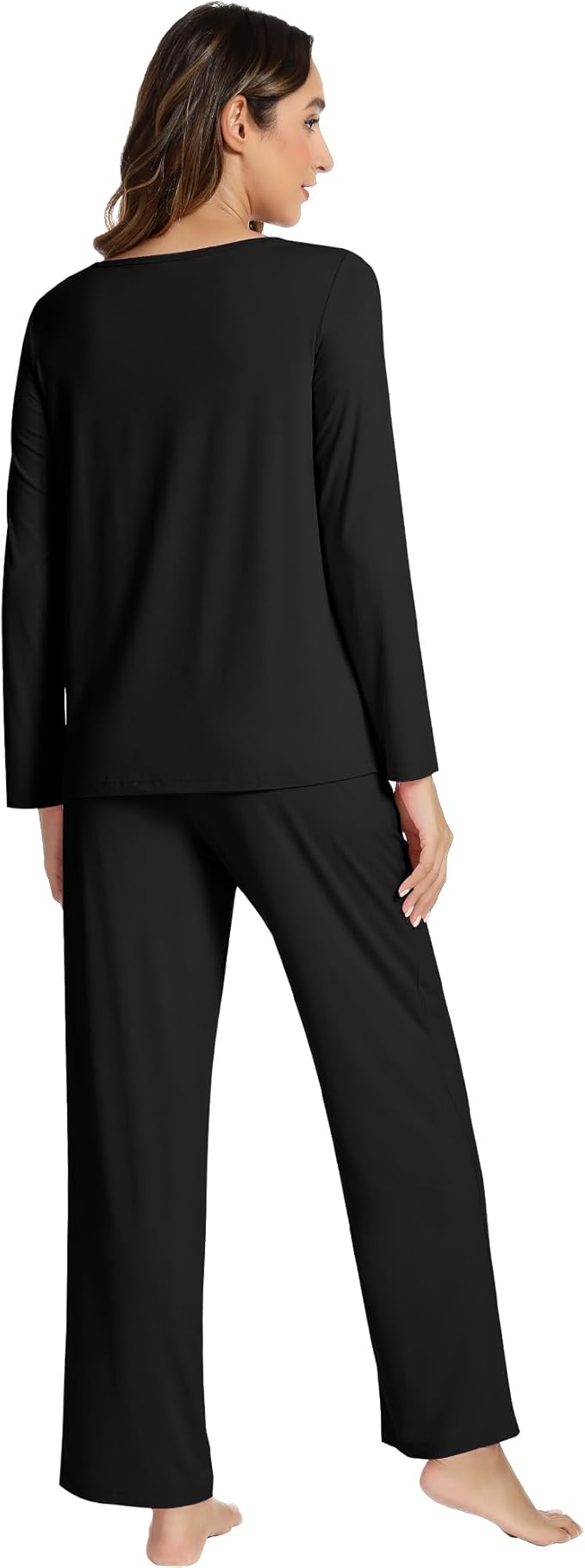 Women's Bamboo Pants Pajama Set - Long Sleeve - 2 Piece