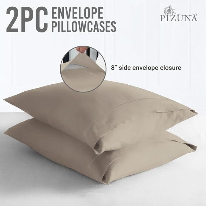 100% Cotton Pillowcase Set - Queen - 2 Piece
