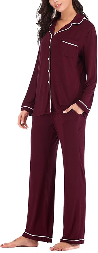 Women's Pajama Set - Long Sleeve - 2 Piece