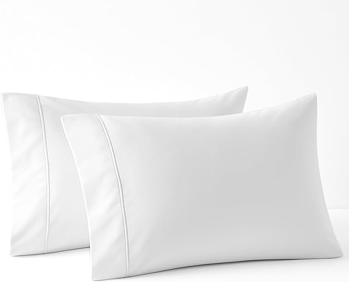 100% Cotton Pillowcase Set - King - 2 Piece