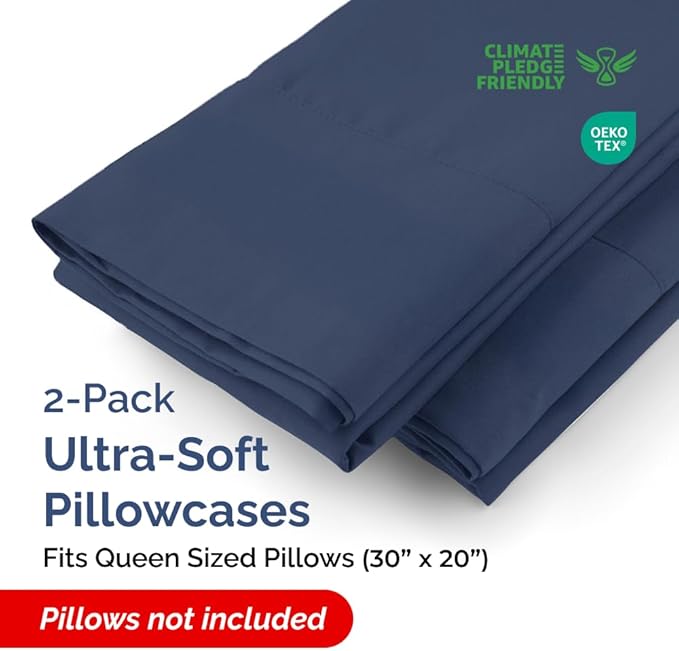 Pillowcase Set - Queen - 2 Pack - 2 Piece