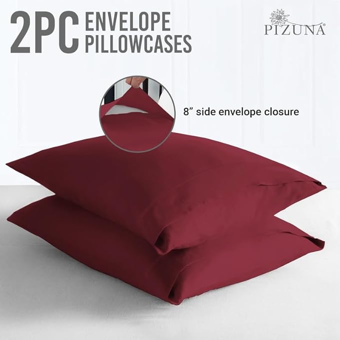 100% Cotton Pillowcase Set - Queen - 2 Piece