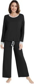 Women's Bamboo Pants Pajama Set - Long Sleeve - 2 Piece