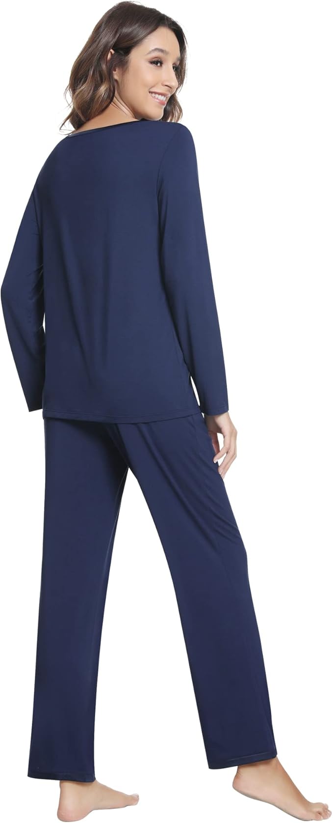 Women's Bamboo Pants Pajama Set - Long Sleeve - 2 Piece