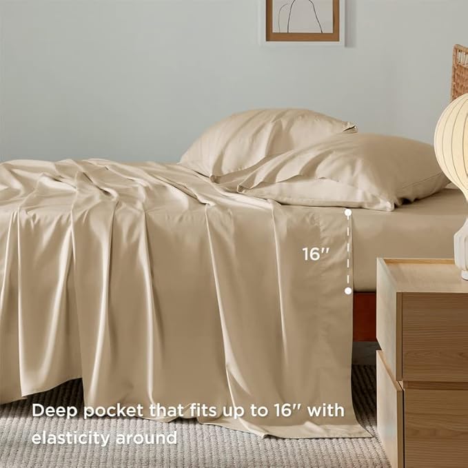 Bamboo Cooling Bed Sheet Set - Full