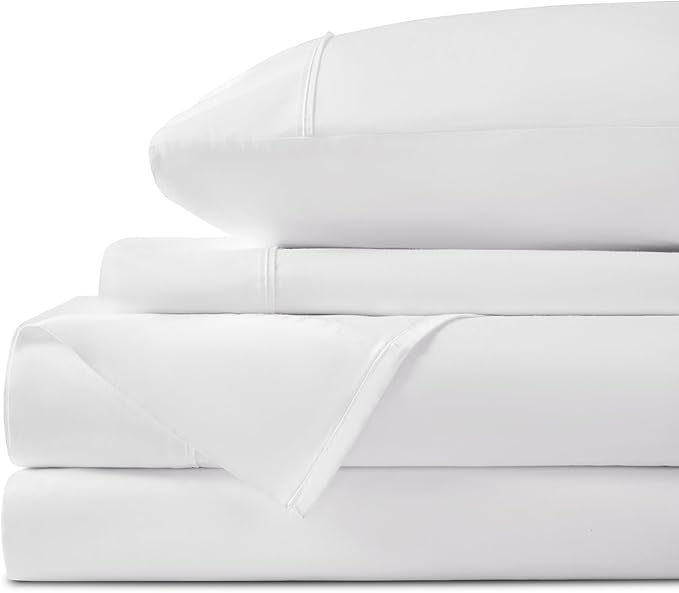 100% Cotton Bed Sheet Set - California King - 16 in Deep Pocket - 4 Piece
