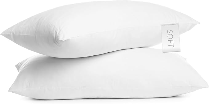 100% Cotton Cooling Bed Pillow - Queen - 2 Piece