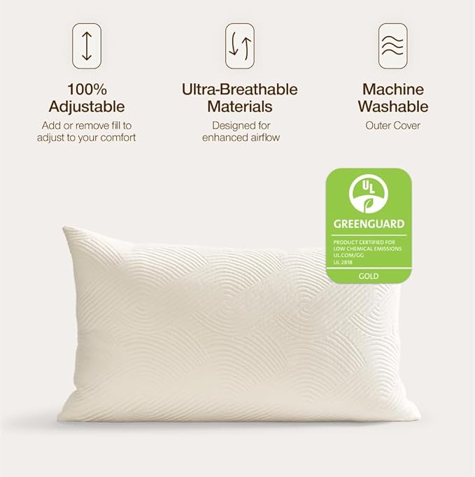Microfiber Cooling Bed Pillow - Queen