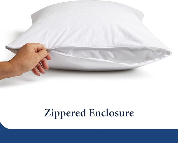 Bamboo Cooling Pillow Protector - Queen - 2 Piece