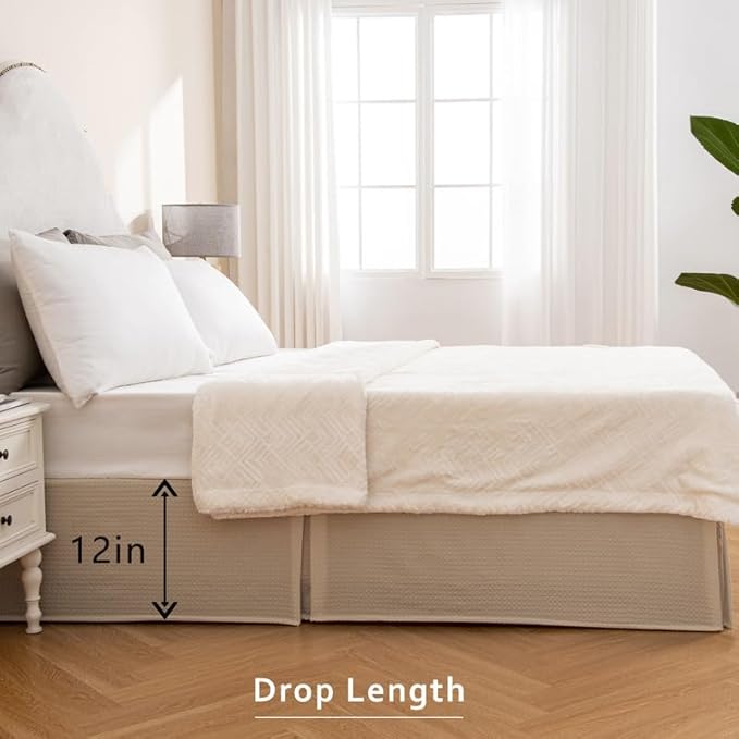 Bed Skirt - King - 12 in Drop