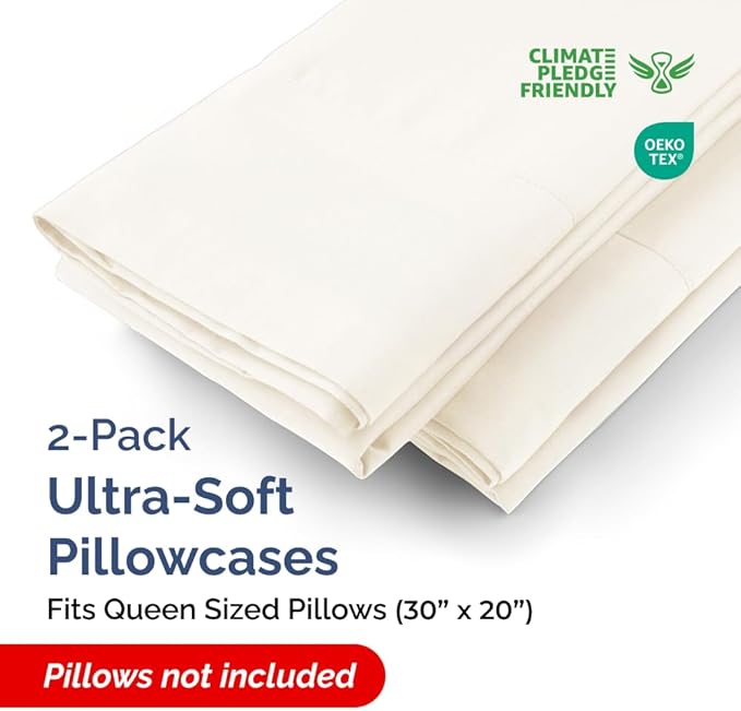 Pillowcase Set - Queen - 2 Pack - 2 Piece