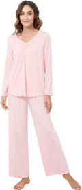 Women's Bamboo Pants Pajama Set - Long Sleeve - 2 Piece