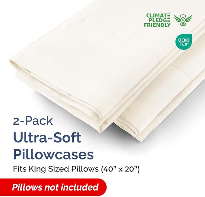 Pillowcase Set - King - 2 Pack - 2 Piece