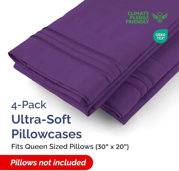 Pillowcase Set - Queen - 4 Piece
