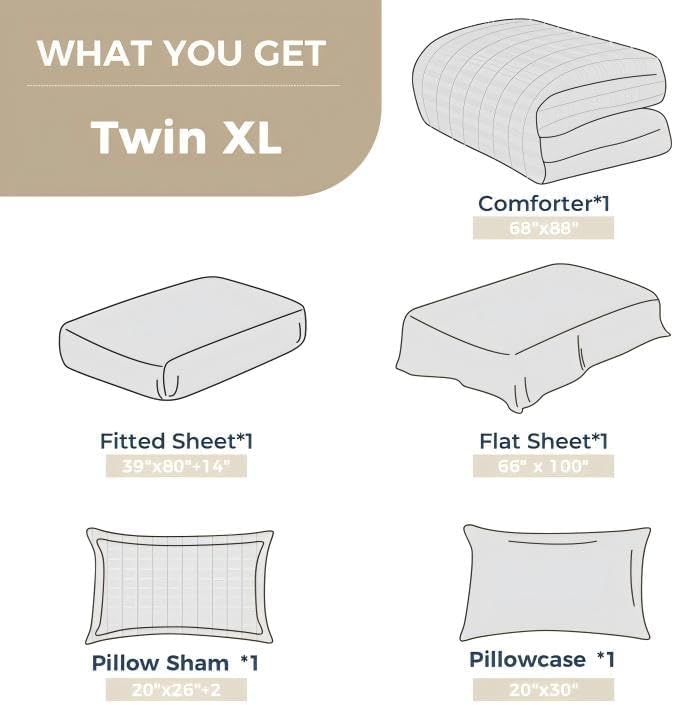 Comforter Set - Twin - 5 Piece