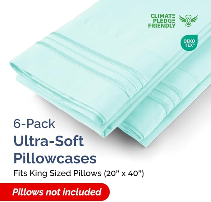 Pillowcase Set - King - 6 Piece