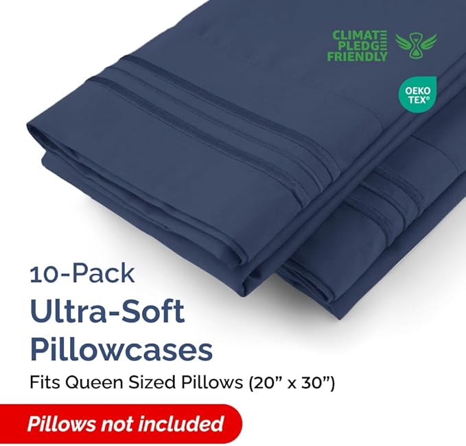 Pillowcase Set - Queen - 10 Piece