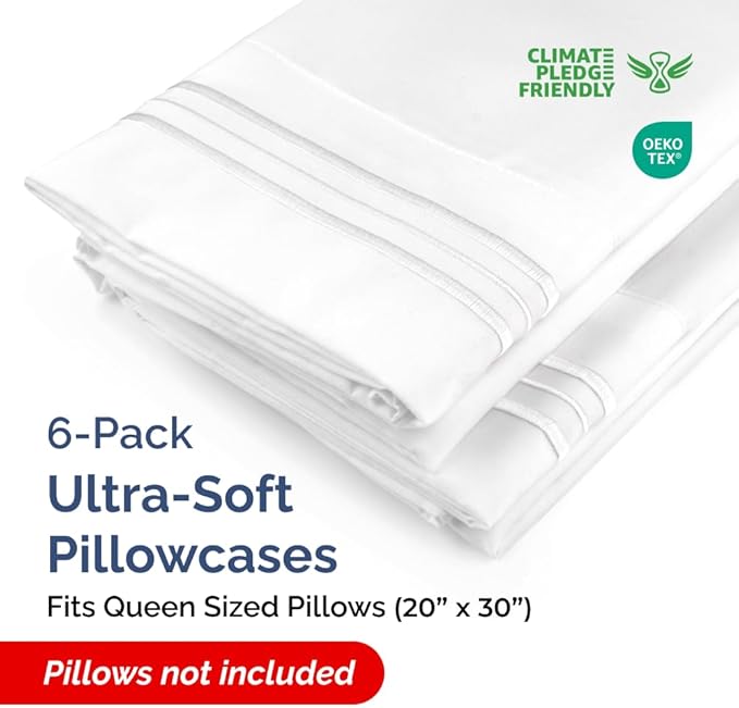 Pillowcase Set - Queen - 6 Piece