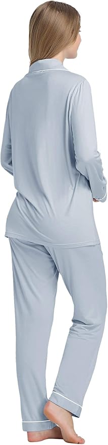 Women's Bamboo Cooling Pajama Set - Long Sleeve