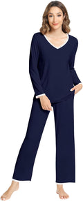 Women's Bamboo Pants Pajama Set - Long Sleeve - 2 Piece