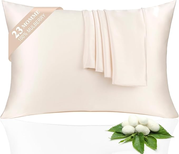 Mulberry Silk Cooling Pillowcase Set - Standard - 2 Pack