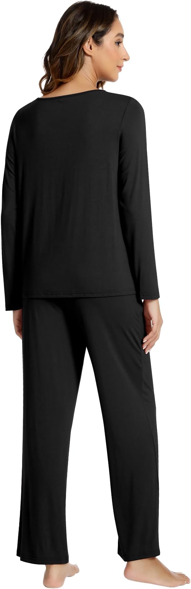 Women's Bamboo Pants Pajama Set - Long Sleeve - 2 Piece