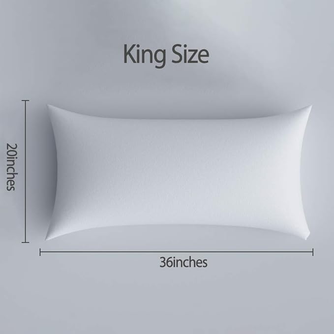 Microfiber Pillowcase Set - King - 20 x 36 in - 2 Pack - 2 Piece