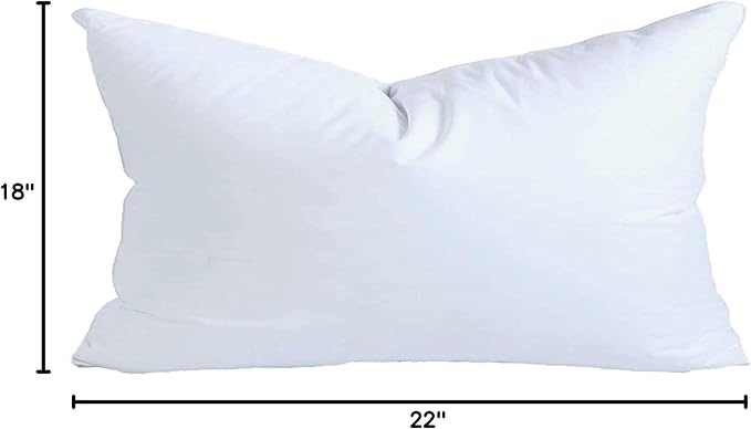 Down Alternative Hypoallergenic Pillow Insert - 18 x 22 in