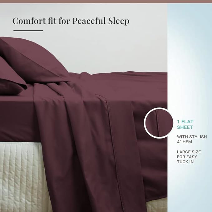 100% Cotton Flat Sheet - Full