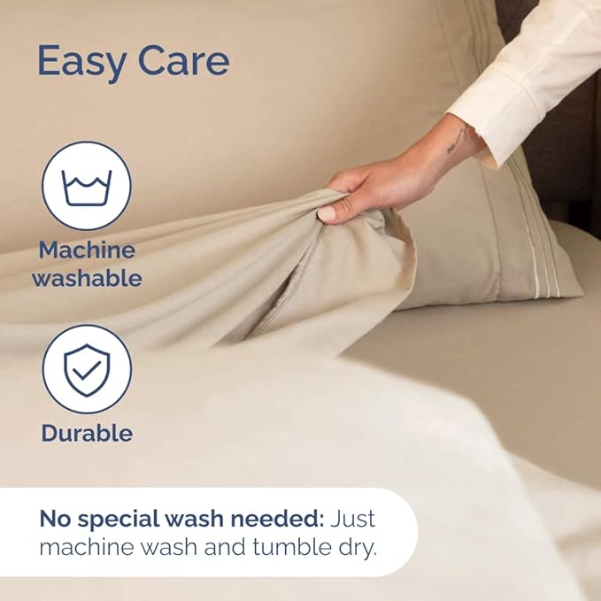 Cooling Bed Sheet Set - King - 4 Piece
